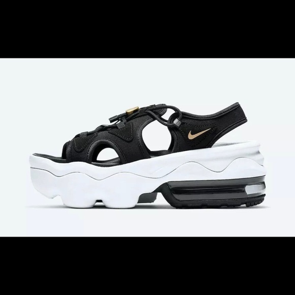 Nike Air Max Koko Sandal Women's Black White Gold CW9705 001 Women's Sizes